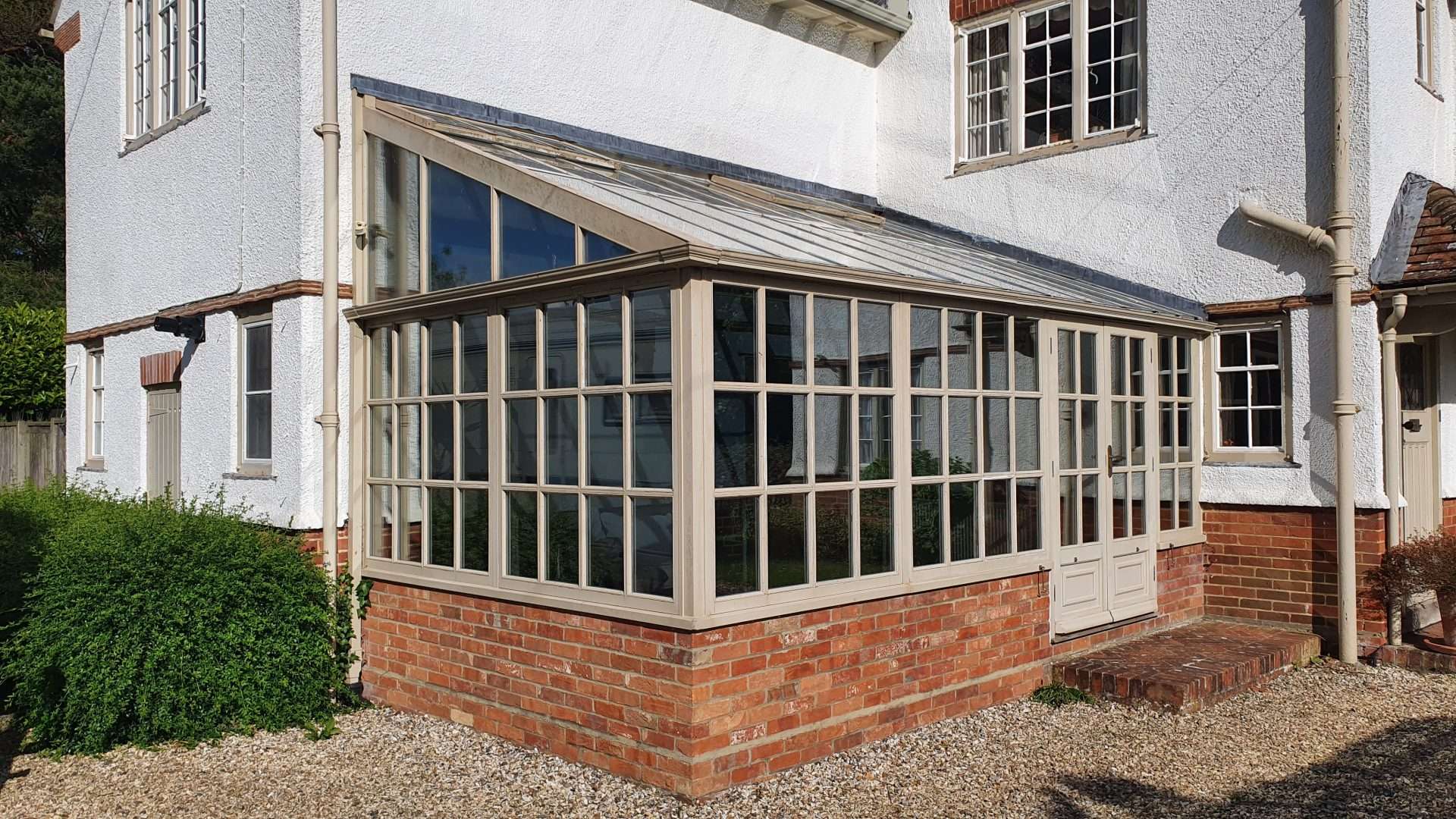 Conservatory side glass window film