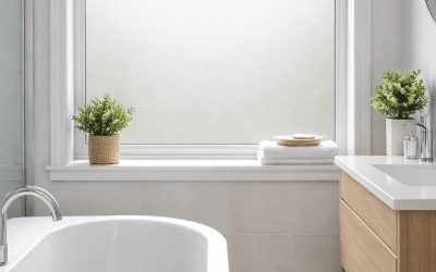 Frosted Film for Bathroom Windows: Enjoy Full Privacy Day and Night